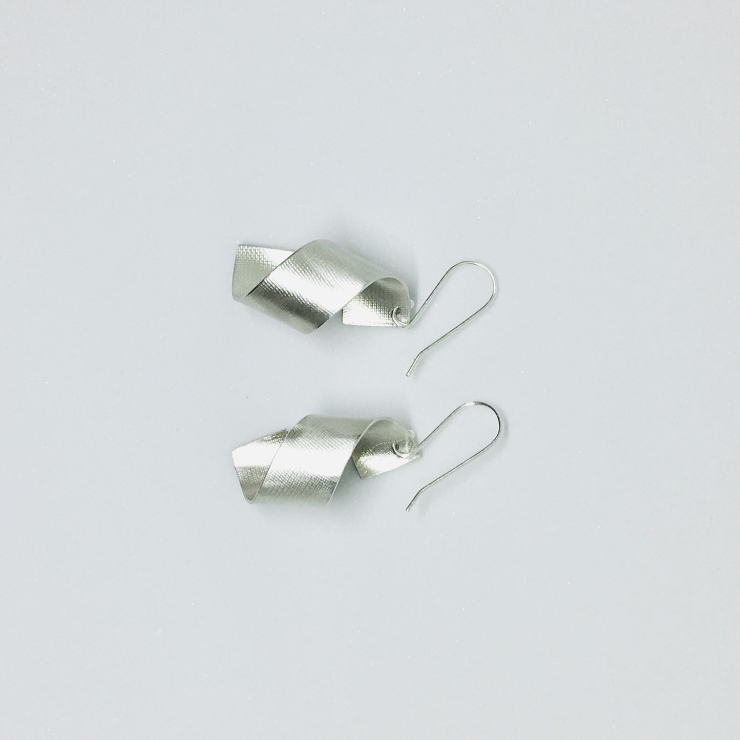 Twisted Sterling Silver Earrings designed and made by Rahaima.com