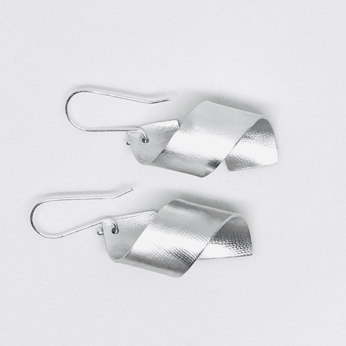 Twisted Sterling Silver Earrings designed and made by Rahaima.com