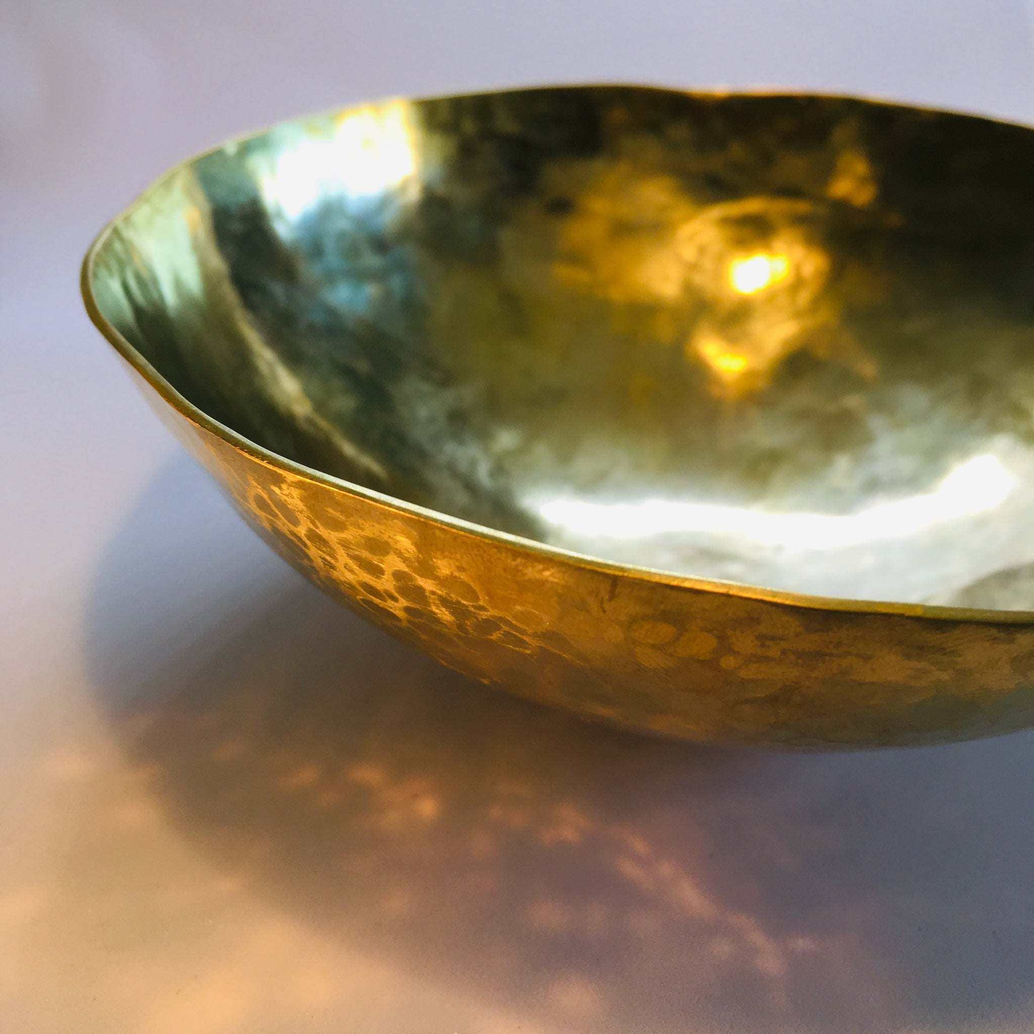 Hammered Brass Bowl