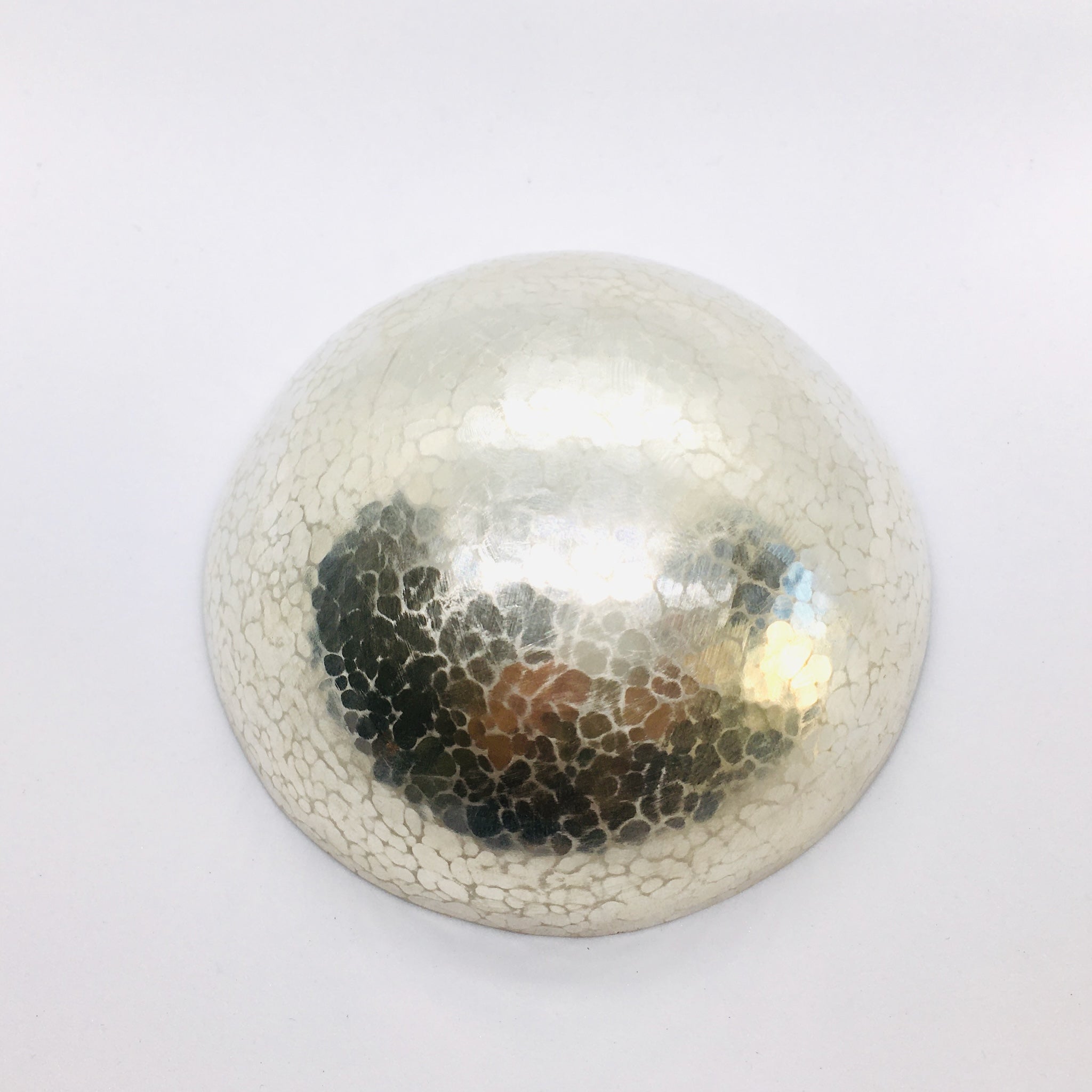 Hand Wrought Hammered Solid Silver Bowl