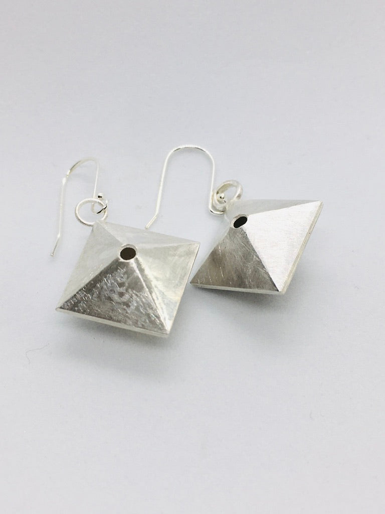 Pyramid Earrings by Rahaima with Texture View
