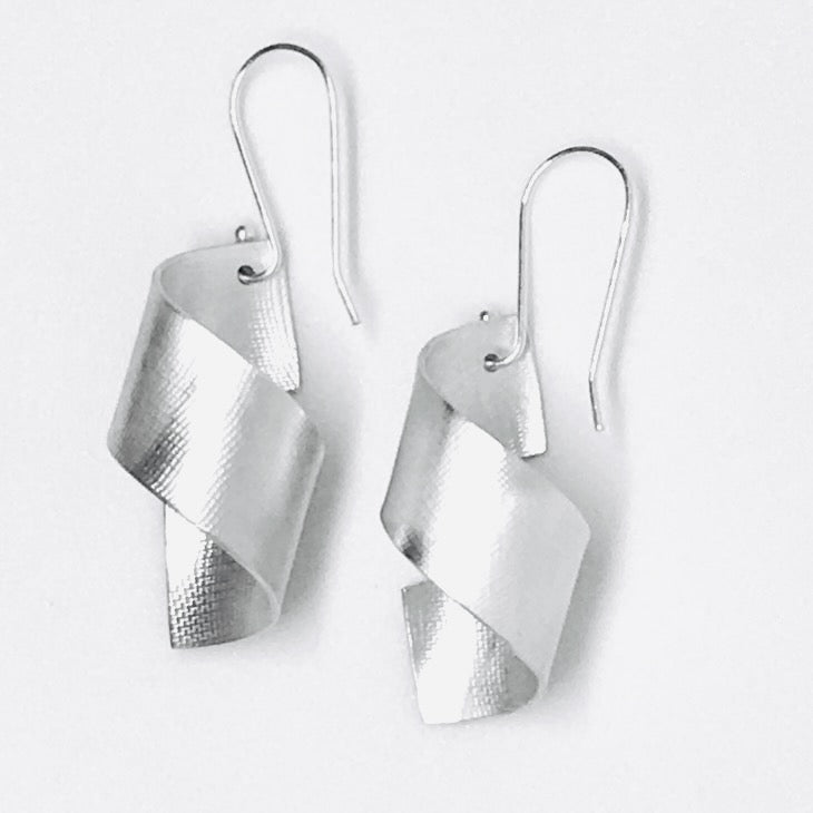 Twisted Sterling Silver Earrings