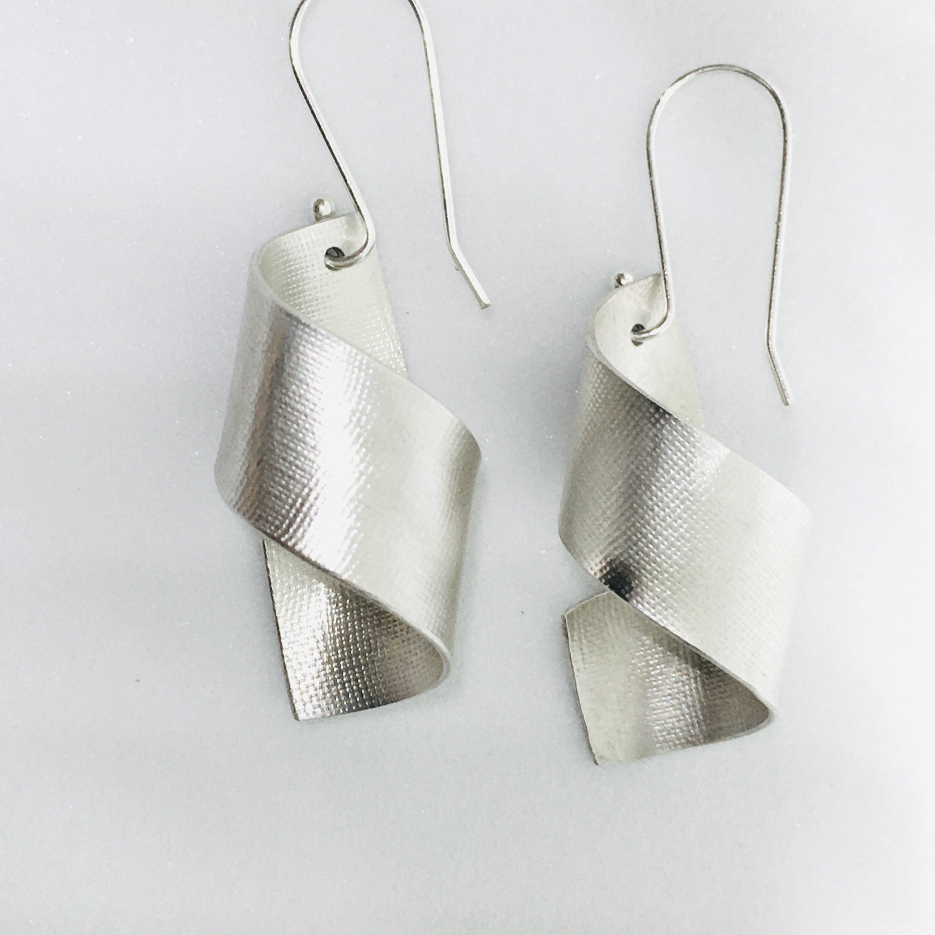 Twisted Sterling Silver Earrings