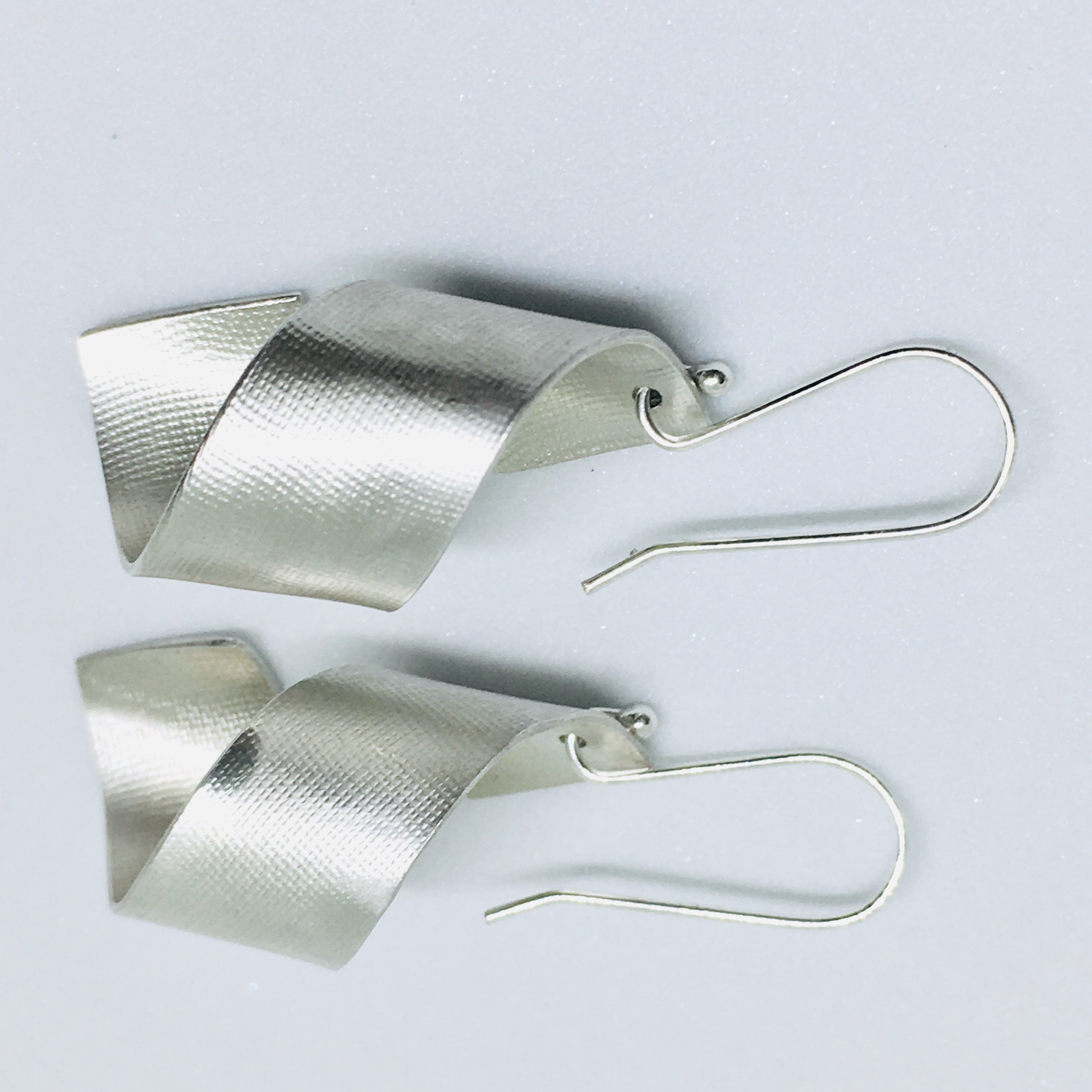 Twisted Sterling Silver Earrings